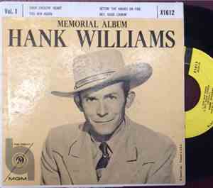 Hank Williams - Memorial Album Vol. 1