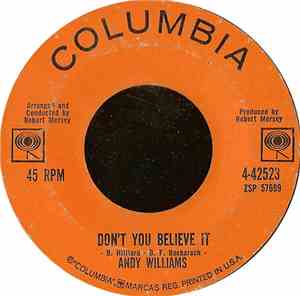 Andy Williams - Don't You Believe It