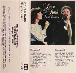 Dave Anderson , Barb Anderson - Dave & Barb Sing Favorites