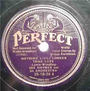 Joe Haymes And His Orchestra - Nothing Lives Longer Than Love / Truckin'