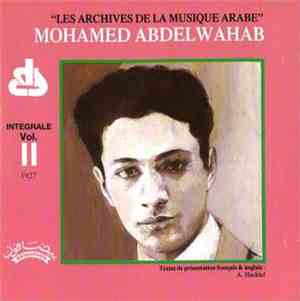 Mohamed Abdelwahab - Integrale Vol. II 1927