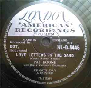 Pat Boone With Billy Vaughn And His Orchestra - Love Letters In The Sand /  ...