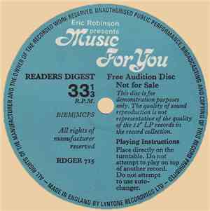 Eric Robinson  - Music For You