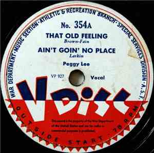 Peggy Lee / Jack Teagarden - That Old Feeling / Ain't Goin' No Place / Casa ...
