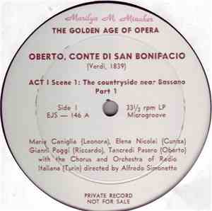 Verdi, Alfredo Simonetto - Oberto, Conte Di San Bonifacio