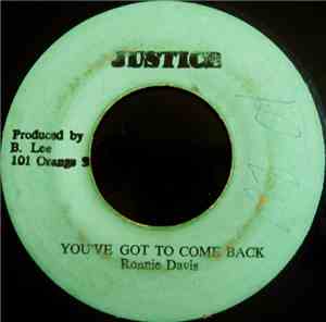 Ronnie Davis - You've Got To Come Back