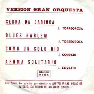 José Torregrosa / José Corradi - Serra Da Carioca / Blues Harlem / Como Un  ...