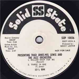 Thad Jones - Mel Lewis And The Jazz Orchestra - Presenting Thad Jones - Mel ...