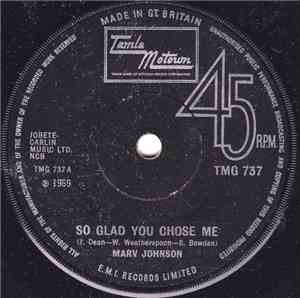 Marv Johnson - So Glad You Chose Me