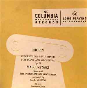 Chopin, Malcuzynski, Philharmonia Orchestra - Concerto No.2 In F Minor For  ...