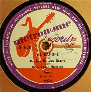 Vic Damone And The Jack Halloran Singers With David Carroll Orchestra - Amo ...