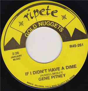 Gene Pitney - If I Didn't Have A Dime / Backstage
