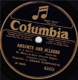 J. Edgar Humphreys / W. G. Webber - Andante And Allegro / St. Anne Fugue