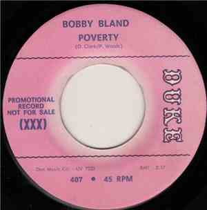 Bobby Bland - Poverty / Building A Fire With Rain