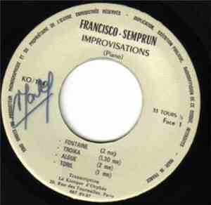 Francisco Semprun - Improvisations (Piano)