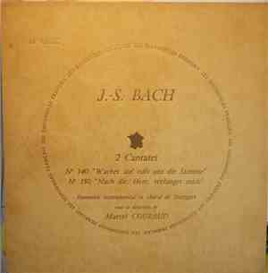 J.S. Bach, Ensemble Vocal Et Instrumental De Stuttgart, Marcel Couraud - 2  ...
