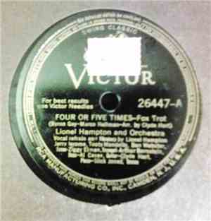 Lionel Hampton And Orchestra - Four Or Five Time / I've Found A New Baby