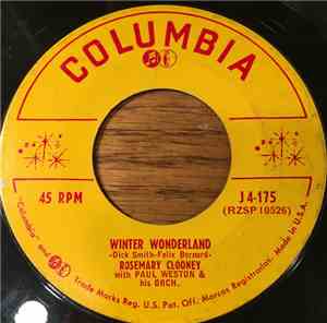Rosemary Clooney With Paul Weston & His Orchestra - Winter Wonderland / C-h ...