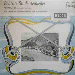 Will Glahé Mit Seinem Orchester Und Studentenchor - Beliebte Studentenliede ...
