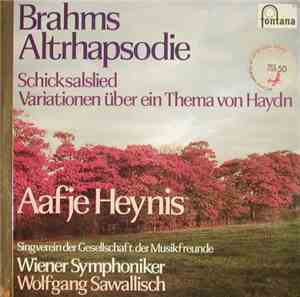 Brahms, Wiener Symphoniker, Wolfgang Sawallisch, Aafje Heynis - Altrhapsodi ...