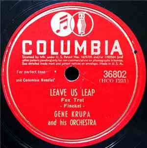 Gene Krupa And His Orchestra / Gene Krupa Jazz Trio - Leave Us Leap / Dark  ...