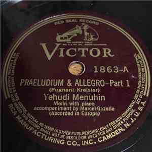 Yehudi Menuhin - Praeludium & Allegro