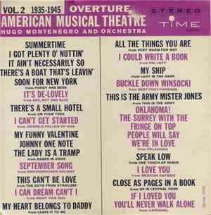 Hugo Montenegro And Orchestra - Overture,  American Musical Theatre, Vol. 2 ...