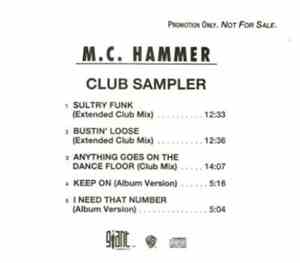 M.C. Hammer - Club Sampler
