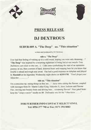 DJ Dextrous - The Deep / This Situation