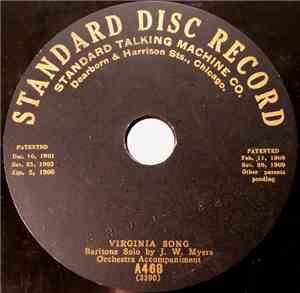 J. W. Meyers / Stanley And Burr - Virginia Song / Red Wing (An Indian Fable ...