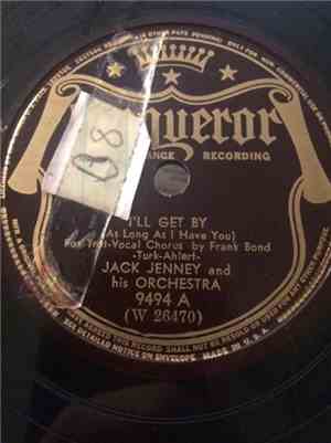 Jack Jenney And His Orchestra - I'll Get By / After I Say I'm Sorry