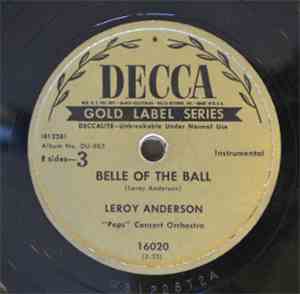 Leroy Anderson - Belle Of The Ball / Blue Tango