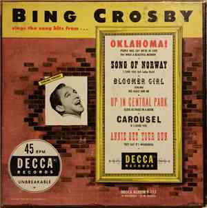 Bing Crosby - Bing Crosby Sings The Song Hits From Broadway