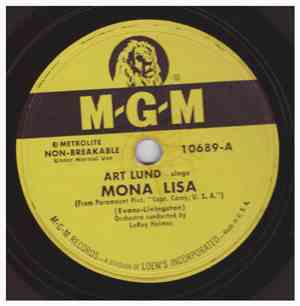 Art Lund - Mona Lisa / When My Stage Coach Reaches Heaven