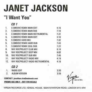 Janet Jackson - I Want You (Remixes)