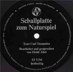 Carl Stemmler, Heidi Abel - Schallplatte Zum Naturspiel