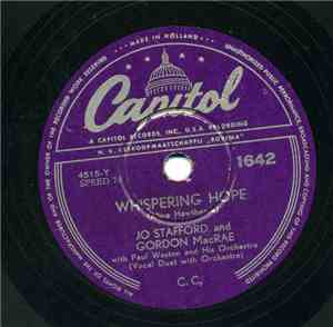 Jo Stafford, Gordon MacRae - Whispering Hope / I‘ll String Along With You