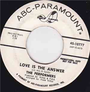 The Performers  - Love Is The Answer / Just Dance