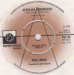 Paul Jones - After All Sacrificed