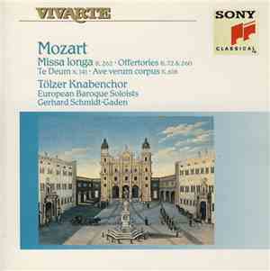 Mozart, Tölzer Knabenchor, European Baroque Soloists, Gerhard Schmidt-Gaden ...