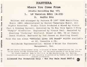 Pantera - Where You Come From