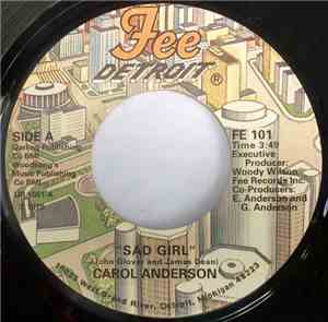 Carol Anderson - Sad Girl / Takin My Mind Off Love