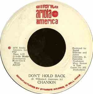 Chanson - Don't Hold Back