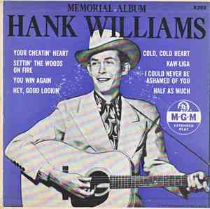 Hank Williams With His Drifting Cowboys - The Hank Williams Memorial Album, ...