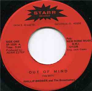 Philip Brewer And The Brewmasters - Out Of Mind / Heartbreaks & Teardrops