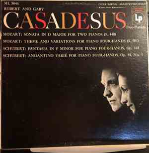 Mozart, Schubert, Robert Casadesus And Gaby Casadesus - Duo-Pianists