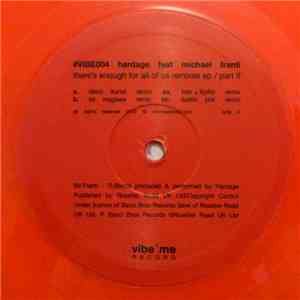Hardage feat Michael Franti - There's Enough For All Of Us Remixes EP / Par ...