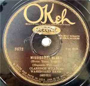 Clarence Williams' Washboard Band - Mississippi Blues (Home Town Toddle) /  ...