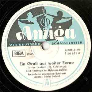 Tanzorchester Des Berliner Rundfunks Leitung: Günter Gollasch - Ein Gruß Au ...