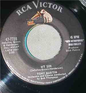 Tony Martin  - My Sin / Once When The World Was Mine